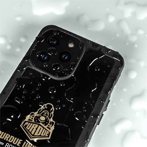 Purdue University Boilermakers Signature Logo iPhone 15 Pro Waterproof Case